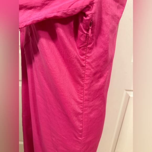 Tory Burch Pink Cotton Long Sleeve Safo Dress Size 8 - Picture 11 of 16